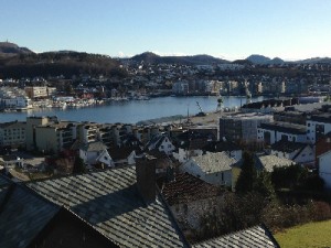 The view from the hill by our house.