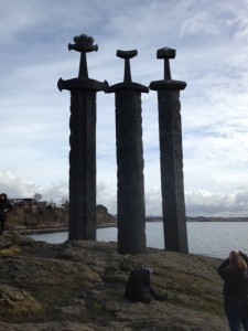 Sverd i fjell memorial of the unification of Norway