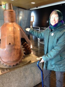 Happy Birthday Elenn' (and Elenn last month in Stavanger and with the world's largest drill bit!