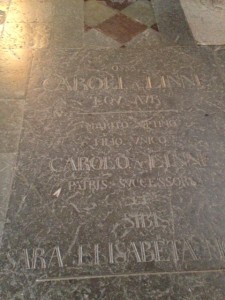 Carl Linneaus tomb stone