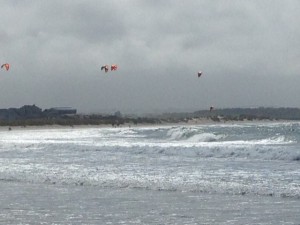 Kite surfing at Sola Beach