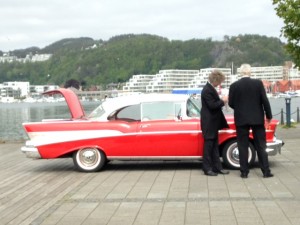 1957 Cyevy out to make a wedding special