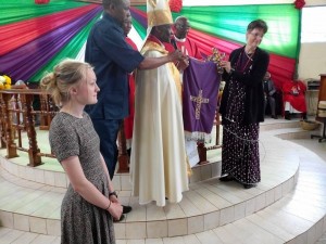 The honoring of the partnership with Cross of Christ Lutheran (photo: Elizabeth Loiruck)