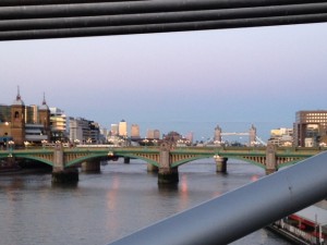 The Thames River from the Millenium Bridge, looking east