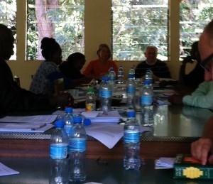 Knut presenting and Dr. Simone moderating