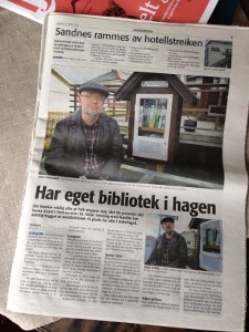 Vidar's little library made the local news today!