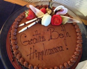 A special cake with Swedish blessings