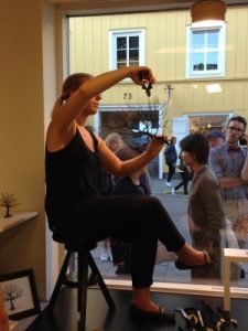 Artisans at an art store