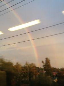 This little image taken through the train window doesn't do justice to the stunning colors.