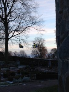 The flags confirm the windy weather.