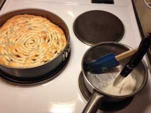 Hmm, I was to reduce the sugar water to a thick syrup and let it cool. This was the result!