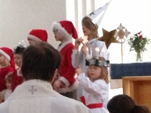 Sunday school celebration with the cutest Sankta Lucia ever!